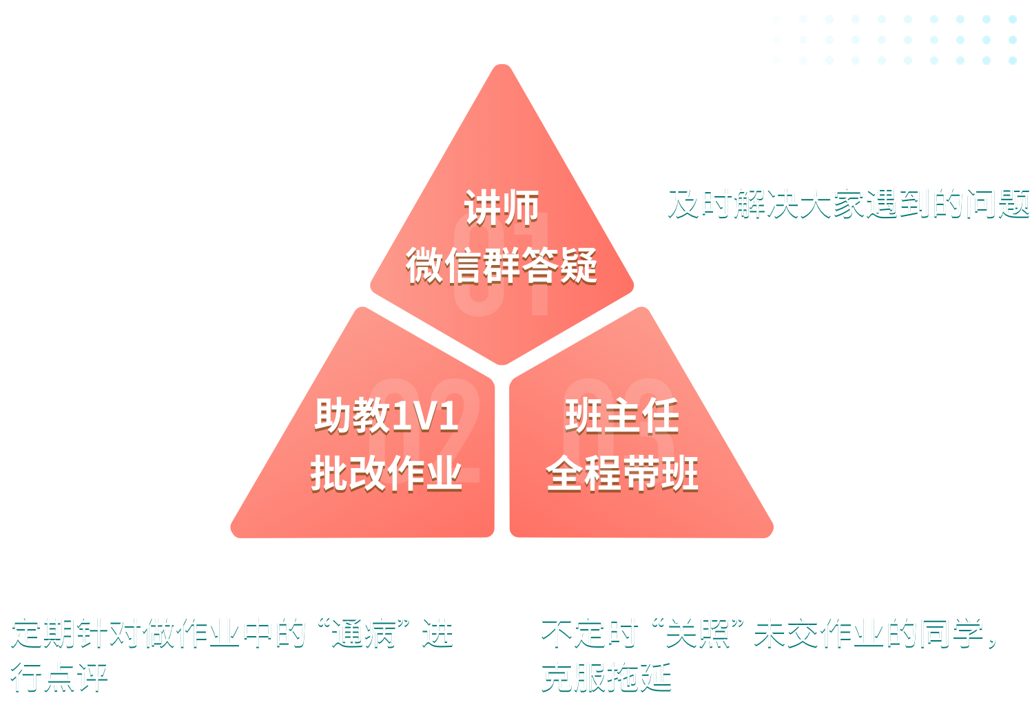 讲师、助教与班主任全方位教学服务